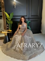 فستان سهرة توب خرز