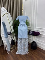 فستان سهره باربي كلفه تطريز مورده