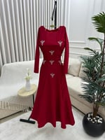 فستان باربي تطريز يدوي كت