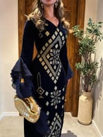 جلابيه باربي تطريز كمبيوتر +جورجيت