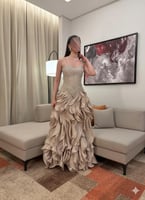 فستان سهره تطريز يدوي كرنكل