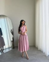 فستان ناعم ميدي شانطون تكسيره