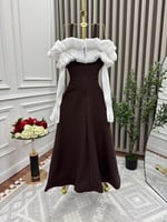 فستان باربي باكمام للعيد