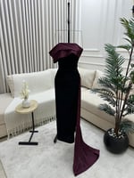 فستان ناعم انيق بديل من الخلف