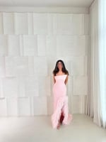 فستان سهرة ناعم باربي تل