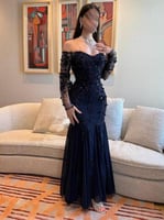 فستان سهره مورد باكمام