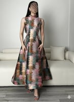 فستان العيد ناعم ميدي