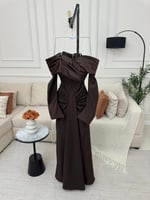 فستان ناعم بالون موكا