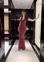 فستان سهره تطريز يدوي ب 3 الوان