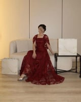 فستان سهره ناعم دانتيل