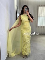 فستان سهرة ذيل شيفون