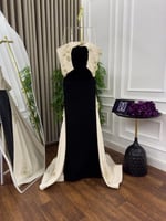 فستان سهره باربي تطريز بذيل من الخلف