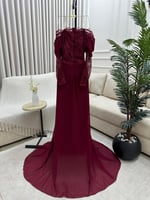 فستان سهرة ناعم طويل