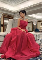 فستان سهره ناعم فوشي