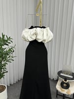 فستان سهره ناعم اكتاف شانطون