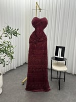 فستان سهره تل خرز كسرات دانتيل كورسيه