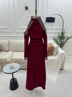 فستان سهره تطريز شيك يدوي