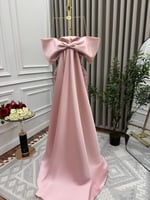 فستان سهره ذيل طويل لونين