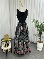 فستان ناعم باربي تطرز كمبيوتر