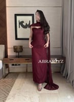 فستان سهرة دانتيل فصوص لولو