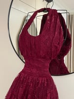 فستان سهره مشجر دانتيل