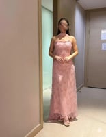 فستان سهرة لولو شال شيفون