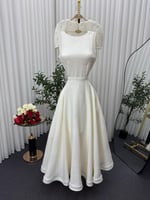 فستان ناعم باربي بكسرات تطريز يدوي