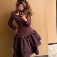 فستان ناعم للعيد لونين