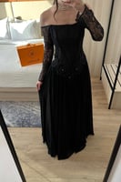 فستان سهرة جورجيت صدريه دانتيل