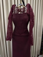 فستان سهره بجاكيت دنتيل