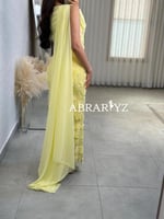 فستان سهرة ذيل شيفون