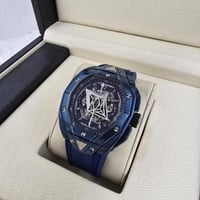 ساعه هوبلت سانج بلو كحلي