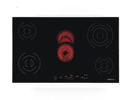 سطح 90سم زجاج سيراميك كهرباء لمس 5 عيون تحكم امامي...