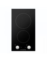 POMPE موقد كهرباء 30 سم 2 عیون زجاج سیرامیك أسود ا...