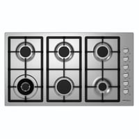 سطح 90سم 6عيون غاز شبك ثقيل عين ثلاثية اشعال ذاتي...