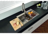 مجلى حوض واحد استيل بتقنية النانو مع فتحة خلاط