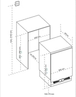 ثلاجة بلت ان مدمجة تحت الطاولة اندركونتر من ‎ماستر...