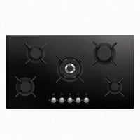 سطح 90سم زجاج 5عيون غاز شبك ثقيل اشعال ذاتي ايطالي