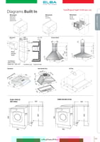 ELBA شفاط استاندر ايطالي ٩٠ سم البا اسود