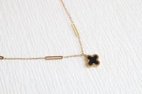 قلادة Stainless STEEL جانبين (اسود و ابيض)