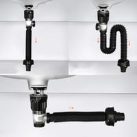 لي هراب مغسلة مزدوجة بتصميم انسيابي ومرن مخرجين