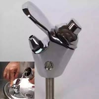 صنبور ثلاجة كروم بتصميم أنيق