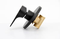 خلاط دش إيطالي أسود 1000 دائري متميز بتصميم أنيق