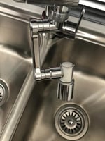 فلتر مغسلة متحرك سنه خارجي مع فلتر