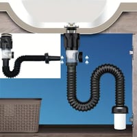 لي هراب مغسلة مزدوجة بتصميم انسيابي ومرن مخرجين