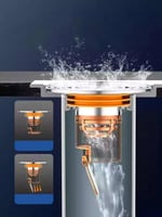 رداد صفاية بلاستيك كروم مع تصميم شبكي عصري