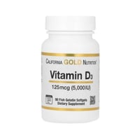 كاليفورنيا جولد فيتامين د3 قوة 5000، 90 كبسولة | C...