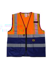 سترة CAT-HI-VIS ذات الجيوب السحابية
