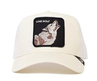 قبعة جورين بروس الذئب الوحيد باللون الأبيض