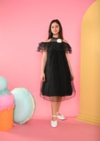 فستان بناتي منقط